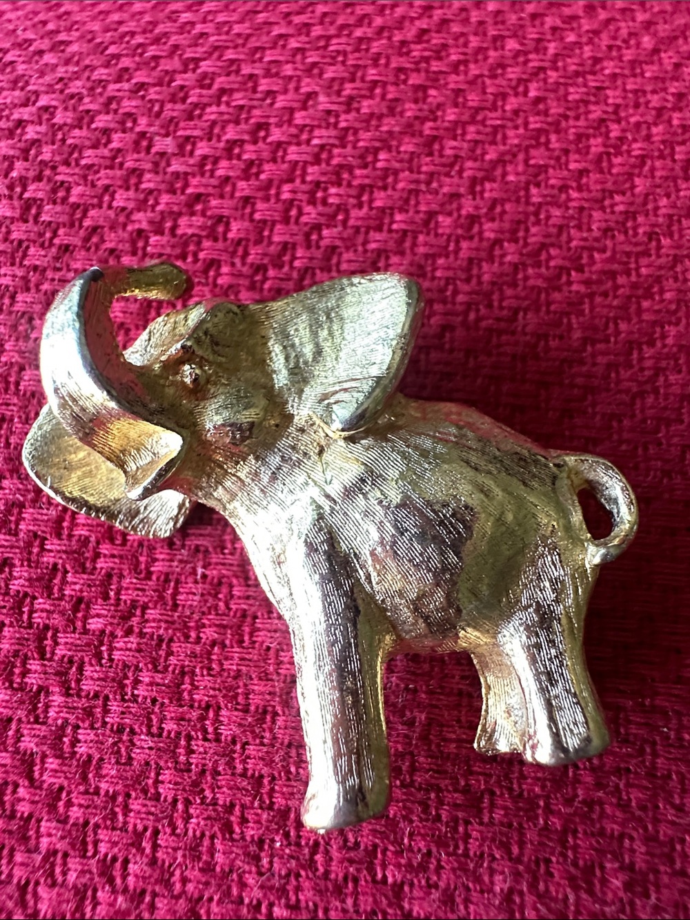 Gold-Tone Elephant brooch